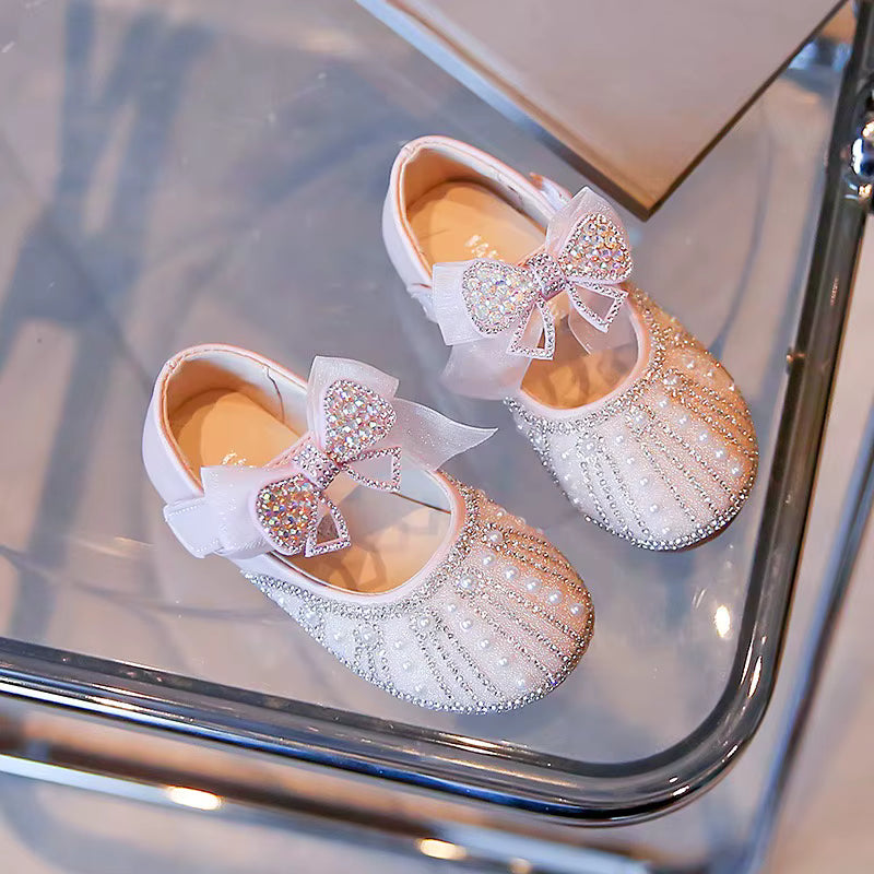 Spring Girls Dance Shoes – Soft Sole Ballet Flats for Toddlers & Little Girls